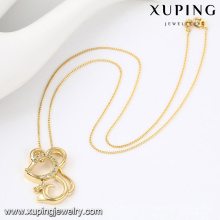 43063- Xuping Personalized Cute Pendant Mouse Necklace